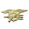 Military- U.S. Navy Seal Team Tri Gold Pin